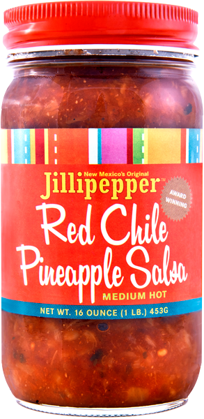 Twelve jars of Jillipepper's Red Chile Pineapple Salsa