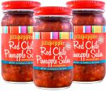 Jillipepper Red Chile Pineapple Salsa (Medium Hot) Trio